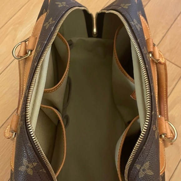 [LOUIS VIUTTON] MONOGRAM DEAUVILLE HANDBAG w/lock key dust bag - Picture 4 of 11